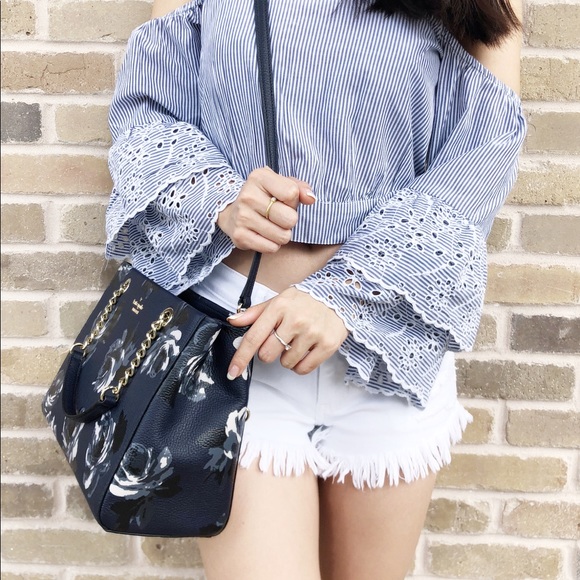 Kate spade meena Satchel Crossbody Rose Floral - Picture 4 of 8